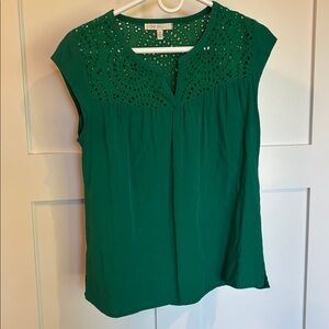 Pale Sky (Stitch Fix brand) eyelet top